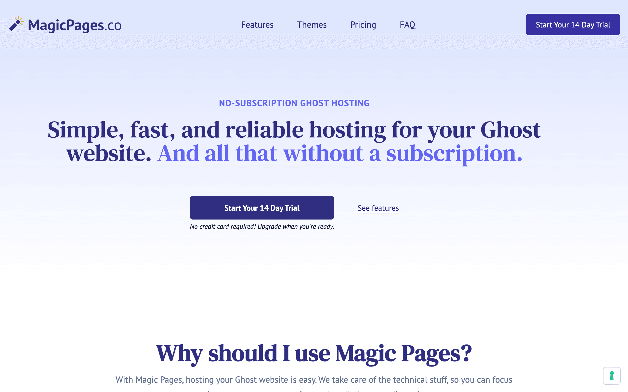 ghost website hosting provider
