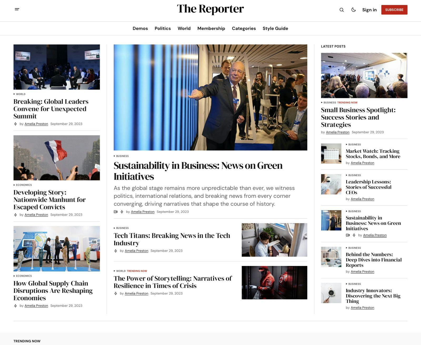 The Reporter Desktop