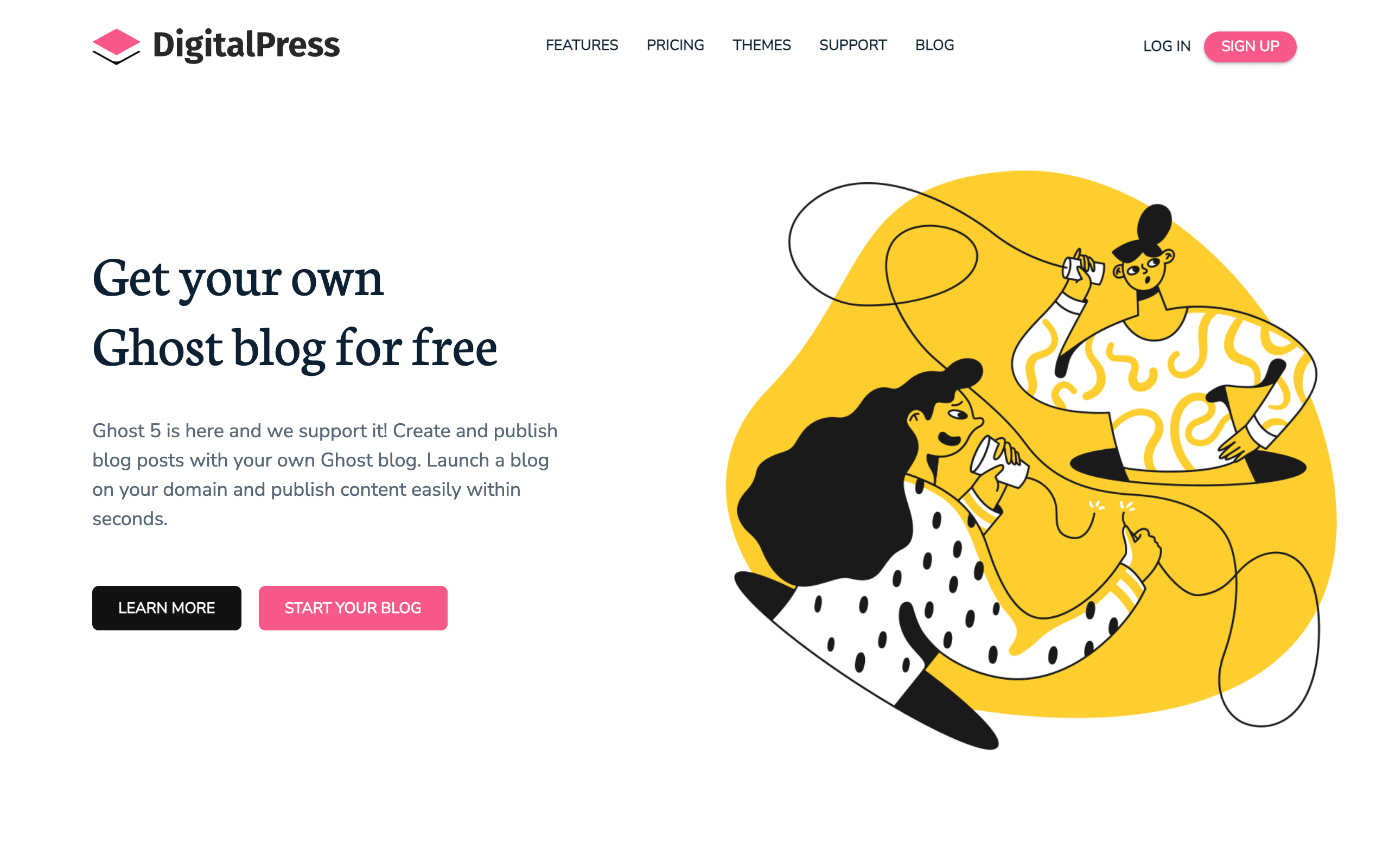 ghost website hosting provider