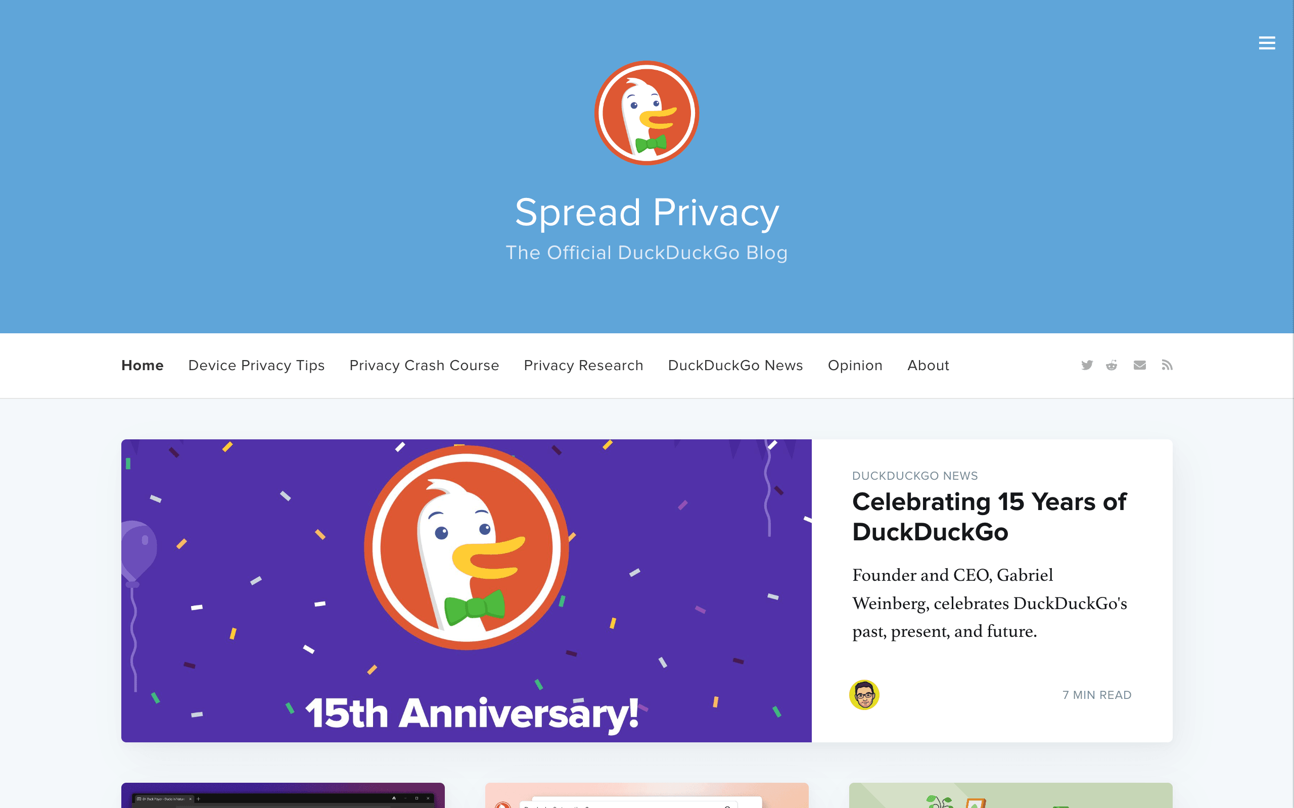 spread privacy ghost blog example