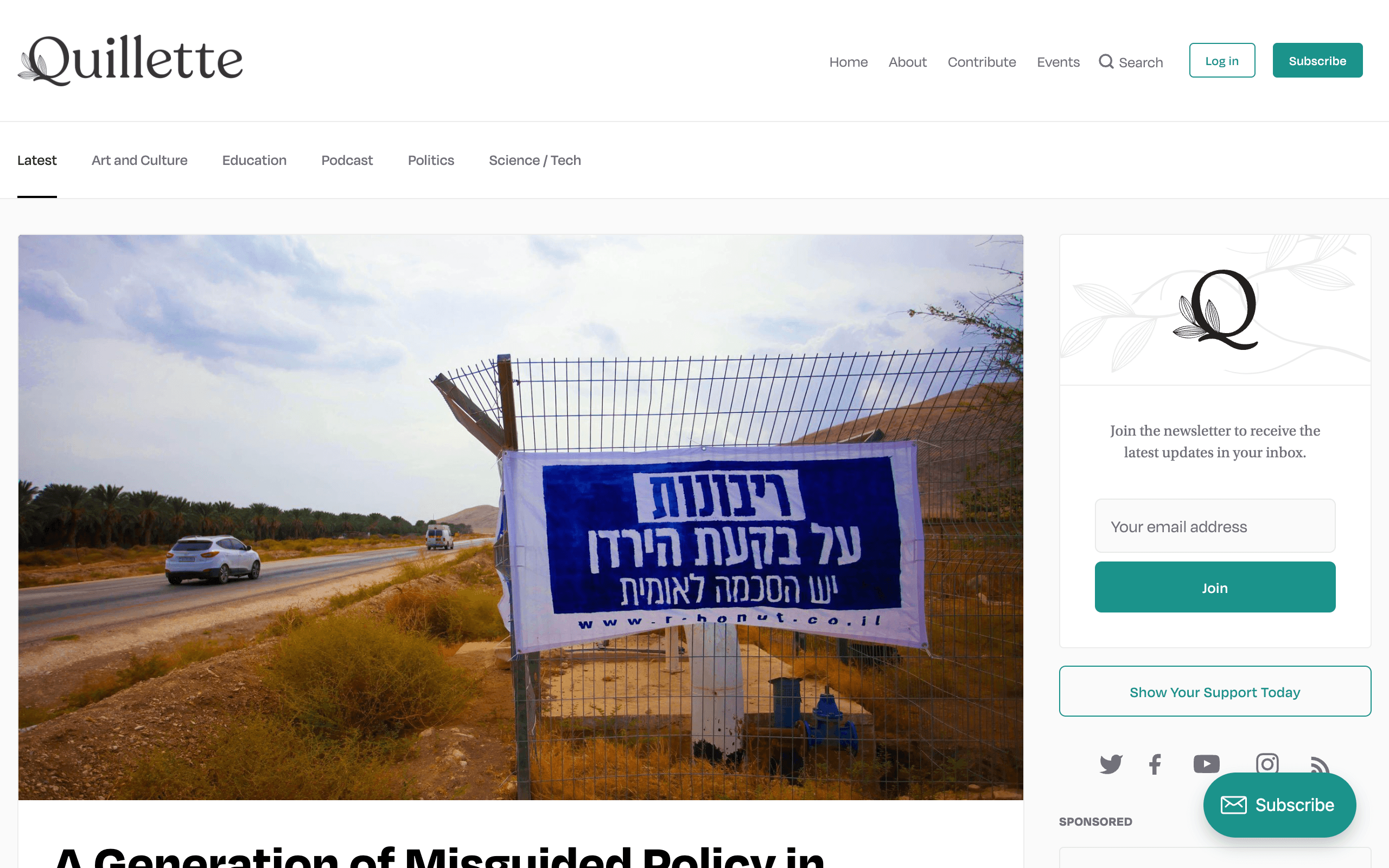 quillette ghost blog example